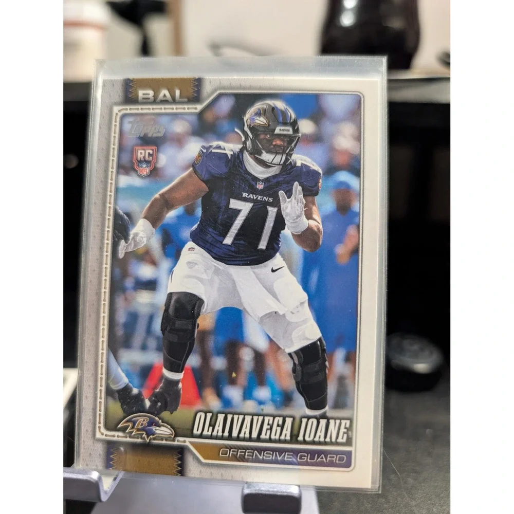 2023 Topps Football Olaivavega Ioane Baltimore Ravens RC Rookie Card #71 OG